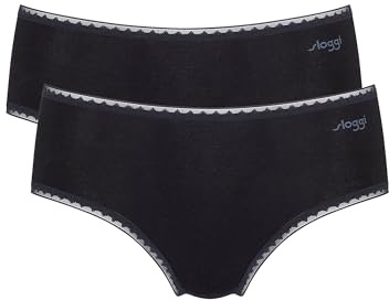 Sloggi Damen GO Midi C2P, Black, XL