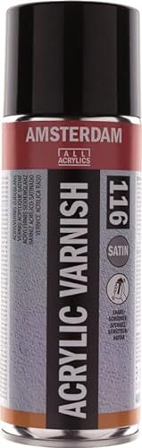 Amsterdam Protection - Acryl Firnis 116 Satin Sprühdose - 400 ml - Vergilbungsfreier Schutz für Acryl- & Ölgemälde