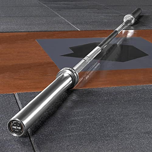 METIS 20kg Olympic Barbell - 7ft Bar with Optional Weight Plates | Barbell Set (Zelus/Beginner, 320kg Max. Load)