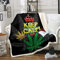 Loussiesd Cannabisblätter Flanell Fleecedecke Marihuana Blatt Wohndecke für Jungen Mädchen Erwachsene Marihuana Unkraut grünes Blatt Kuscheldecke Hanf Decke 220x240cm für Schlafsofa Couch