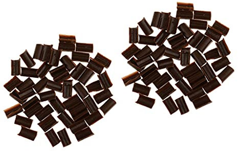 Sharplace Pack of 100 Professional DIY Extensions Hot Glue, Brown, 1 x 0.5cm