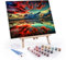 digitCUBE Malen nach Zahlen Set 40x50cm auf Rahmen mit Staffelei (Wolken mit Staffelei, 40x50cm)