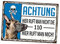 Malinois Belgian Mali Schild Achtung 110 System Türschild Hundeschild Warnschild Hund K9