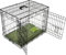 BUNNY BUSINESS UNDERDOG Metal Dog Crate/Cage – Pet Black Metal Folding Cage with 2 Doors Sliding Chew Resistant Plastic Base Tray with Bed Heavy Duty Puppy Training Solution (48 XX-LGE, Black)