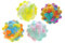 ELLUG 4er Set Pop it Ball Ø7cm, Antistressball Spielzeug für Kinder und Erwachsenen, Fidget Game, Pop-Up Ball, Squeeze Ball, Quetschball, Fidget Ball,