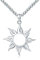PDTJMTG Sonnenkette 925 Sterling Silber Anhänger mit Edelstahlkette Herren und Damen Halskette (01-Silver)