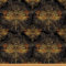 Libelle Möbelstoff Zierlibelle Bedruckter Stoff Meterware Luxus Boho Mandala Dekorationsstoff für Polster und Heimwerkerprojekte Outdoor Stoff 92x150cm Gold Schwarz