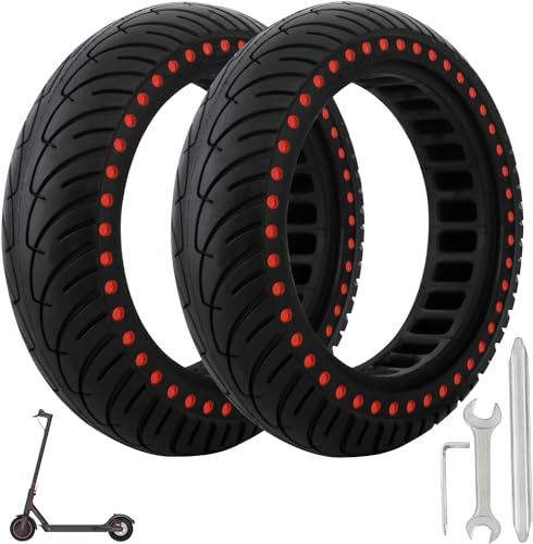 Solid Reifen,2 Bilder E Scooter Solid Ersatzräder Reifen 8.5 Zoll mit Montagewerkzeug Kompatibel Für Mijia Mi Xiaomi M365 1S,Essential,Pro,Pro 2