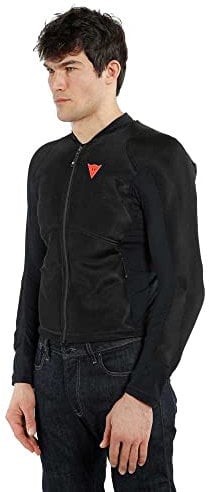 Dainese Pro-Armor Safety Jacket 2.0, Veste Moto Perforée Avec Protections, Noir/Noir, XS