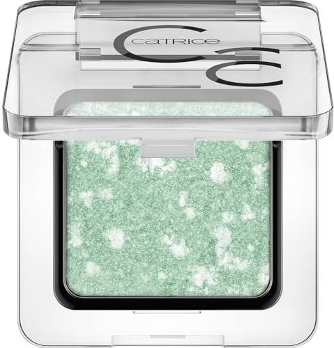 Catrice Art Couleurs Eyeshadow, Lidschatten, Nr. 410, Grün, hochpigmentiert, schimmernd, farbintensiv, glitzernd, vegan, ohne Mikroplastikpartikel, Nanopartikel frei, ohne Parfüm, 1er Pack (2.4g)