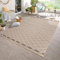 Carpetsale24 In- & Outdoor Teppich Wetterfest 160x230 cm Sisal Optik Beige - Teppich Waschbar, Wasserfest, Pflegeleicht und Flachgewebe - Ideal für Balkon, Garten, Terrasse und als Küchenteppich