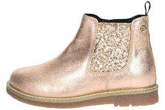 Stivaletti color oro rosa tipo chelsea per bambina e bambino agar