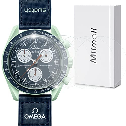 Miimall [6 Pack] Compatible with OMEGA × Swatch Bioceramic MoonSwatch Screen Protector, Flexible TPU Film [Self-Healing] [HD Clear] [Anti-Scratch] Screen Film for Bioceramic MoonSwatch