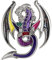 BAMAY Emaille Lustige Drachen Brosche Pins Zinklegierung Modeschmuck Dinosaurier Broschen für Frauen Mädchen Geschenke Schal Revers Pin Charms (Lila 205)