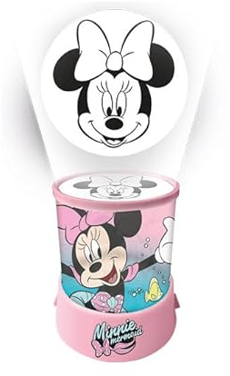 Kids Licensing LED Zylinder Projektor Licht Minnie Maus