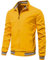 EsUkar Klassische Harrington Bomberjacke Für Herren Vintage Scooter Mantel Sommer Leichte Army Bomberjacke Mit Durchgehendem Reißverschluss Windjacke S 3XL Gelb XL