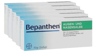 5 Packungen Bepanthen Augen- und Nasensalbe 10g