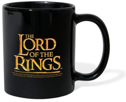 Spreadshirt Der Herr Der Ringe Das Offizielle Logo Tasse Einfarbig, One size, Schwarz