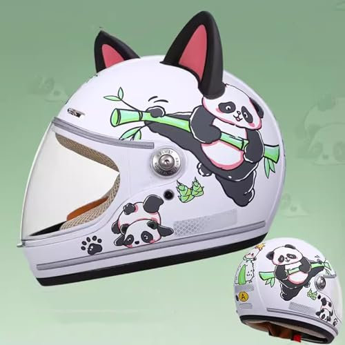 QJWMatic Casque De Moto Intégral pour Enfants, Léger, avec Visière, pour VTT, BMX, Cyclisme, Scooter, Garçons Et Filles De 4 À 15 Ans C,46-53CM