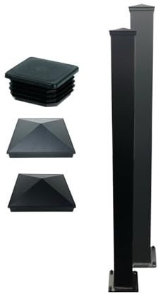 AMA Aluminium Grey Hinge Gate Post 100mm Sq x 2400mm Long