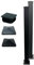 AMA Aluminium Grey Hinge Gate Post 100mm Sq x 2400mm Long