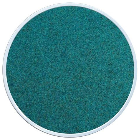 Eco Filzauflage geeignet für Kartell Componibili Container Nachttisch rund Unterlage (Petrol, 40cm)