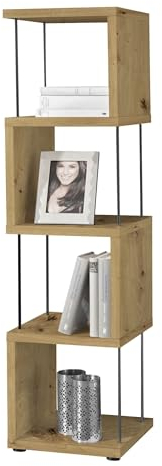 möbelando Regal >Sticks< in asteiche - 33x126x33cm (BxHxT)
