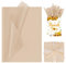 Larcenciel Seidenpapier 100 Blatt, Braun Seidenpapier Verpackungsmaterial zum Verpacken & Geschenk, Vintage Kraft Papier Packseide Verpackungspapier für Geburtstag Hochzeit Weihnachten (50 x 35CM)