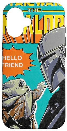 Star Wars Comiccover Der Mandalorianer Mando und das Kind Hülle für iPhone 16
