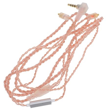 Housoutil MMCX Audio Kabel Mit Mikrofon Klinkenstecker Line Verlängerungskabel Für Kopfhörer Transparent Flexibles Design Hochwertiges Headset Kabel Ideal Für Musikliebhaber