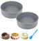 8 Inch Silicone Cake Tins for Baking - 2 Pack Round Baking Moulds Silicone Cake Tins With Scraper, Nonstick & Quick Release Silicone Cake Baking Pan for Cheesecake, Layer Cakes, Rainbow Cake, BPA-free