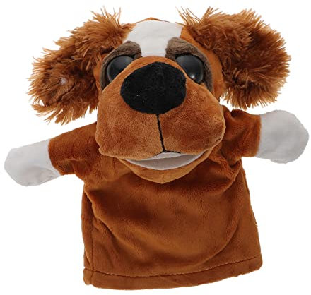ifundom Story Time Handpuppe Hund Mit Haarigen Ohren Baby-handpuppe Für Kleinkinder Weiches Pädagogisches Plüschspielzeug Fördert Die Sprachfähigkeiten