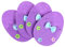 TIDTALEO Easter Foam Cutlery Holder Bag Easter Decorations for Home 4pcs Easter Silverware Holder