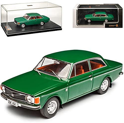 IXO Volvo 142 Coupe Dunkel Grün 1966-1974 1/43 PremiumX Modell Auto mit individiuellem Wunschkennzeichen
