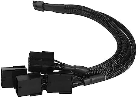 Klaisy For RTX40 Series Graphics Card 4x 8Pin Female To 12VHPWR PCIE 5.0 16Pin ATX3.0 Power Supply Cord 30CM