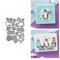 Pinguin Metall Stanzschablone, Stanzformen, Stanzbögen, Prägeschablonen, Cutting Die Set, Stanzschablonen für DIY Scrapbooking, Fotoalbum Dekorative