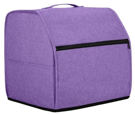 LLHCF Nähmaschinentasche Overlock-Tragetasche mit Aufbewahrungstaschen und Griffen, Zubehör Overlock-Koffer, violett, Einheitsgröße