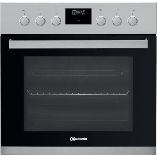 Bauknecht - HIS3 EP8V2 IN Elektrischer Einbauherd - 65L Garraum - Pyrolyse-Reinigung, PowerHeißluft, 2-fach Teleskopauszug - Edelstahlblende - Energieeffizienz A+ - 59,5x59,5x55 cm - Edelstahl