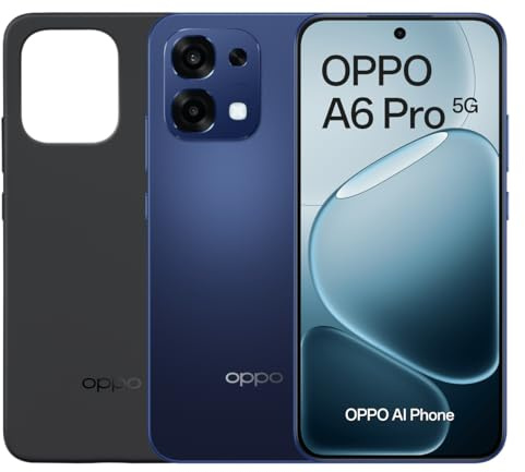 OPPO Smartphone A6 Pro 5G 8 GB + 256 GB, MediaTek Dimensity 6300, schermo FHD+ 6,57, fotocamera 50 MP, batteria 6500 mAh