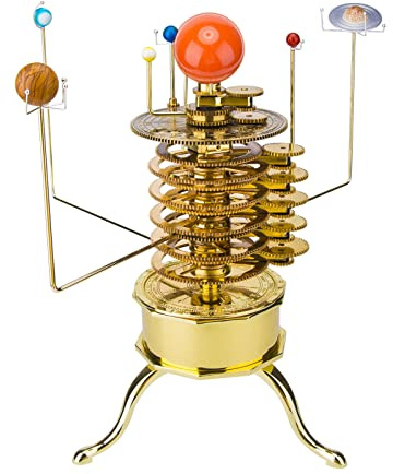 Sonnensystem-Modellbausatz, 200-teiliges Metall-Orrery zum Selberbauen, Sonnensystem-Modell mit 8 Planeten, Lernplanetarium mit beweglichen Planeten für Erwachsene