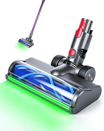 Bürste Ersatzteile für Dyson V7 V8 V10 V11 V15 Staubsauger LED Bodenbürste mit Stauberkennung Anti-Tangle Bodendüse für Hartboden & Teppich Aufsatz Bürstenkopf & Zubehör Ersatzbürste für Dyson