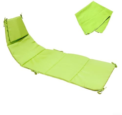 Ensemble de coussin de chaise longue suspendue, housse de rechange pour lit de jour d'extérieur avec tissu de parapluie, tapis imperméable pour balancelle flottante incurvée, siège beige et parasol