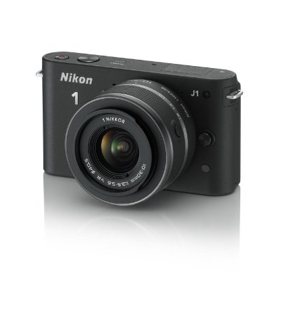 Nikon 1 J1 Compact System Camera with 10-30mm Lens Kit - Black (10.1MP) 3 inch LCD