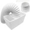 Spares2go Kondensator Vent Box &für Whirlpool/Trockner (4 Zoll 100 mm)
