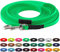 LENNIE BioThane Schleppleine, 13mm, Hunde 15-25kg, 20m lang, mit Handschlaufe, Neon-Grün, genäht