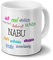 printplanet Tasse mit Namen Nabu - Motiv Positive Eigenschaften - Namenstasse, Kaffeebecher, Mug, Becher, Kaffeetasse - Farbe Weiß