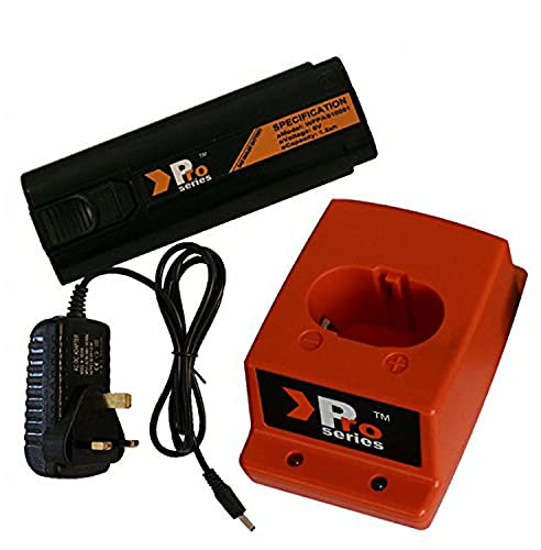 Replacement Battery 6V 1.5ah (Pro Series) for Paslode Nailers + Pro Series Charger Base + Wall Charger