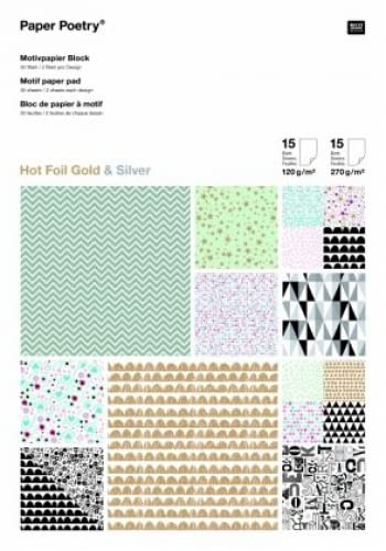 Motivpapierblock, GRAPHIC HOTFOIL