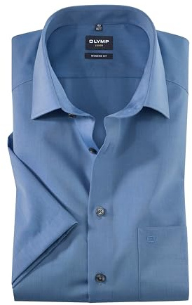 OLYMP Herren Businesshemd Regulär 030412 | Hemd, keine Manschette, Modern Fit, 100%Baumwolle