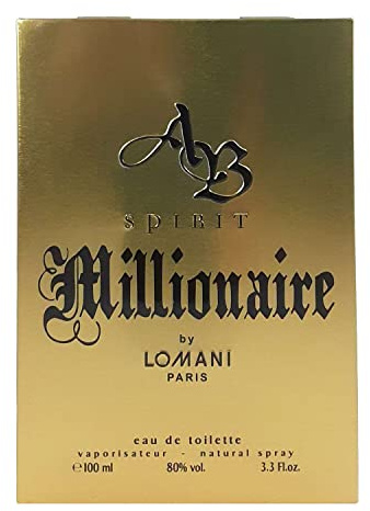 AB SPIRIT MILLIONAIRE by Lomani EDT SPRAY 3.4 OZ for MEN